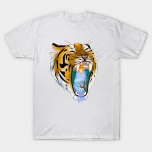 Purrfect Paradise Waterfall T-Shirt